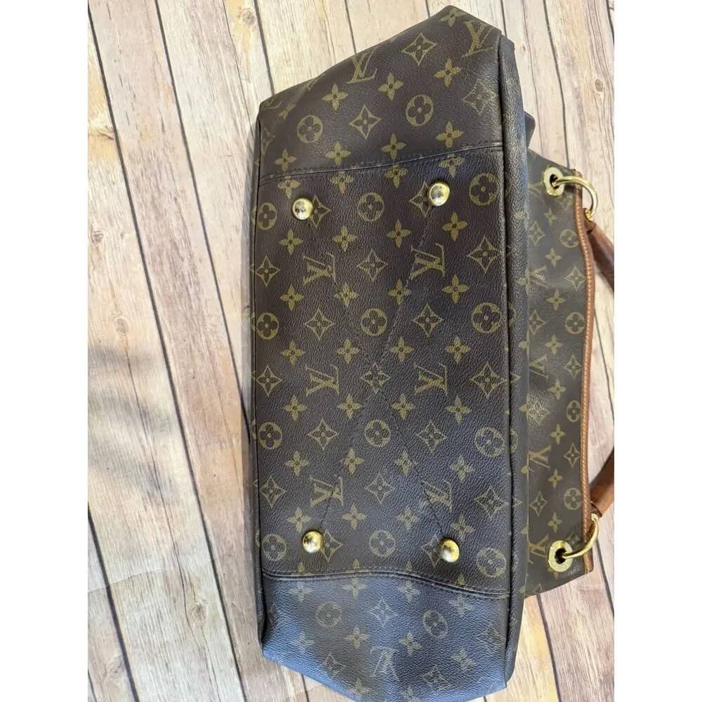 LOUIS VUITTON Artsy GM Shoulder Bag Large Monogram Woven Handle Leather Tote LV